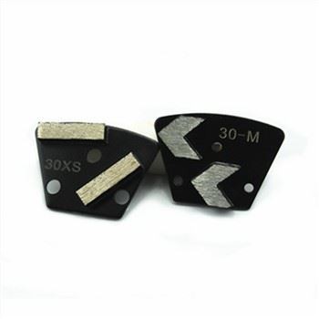 Plaques de mòlta trapezoide diamant